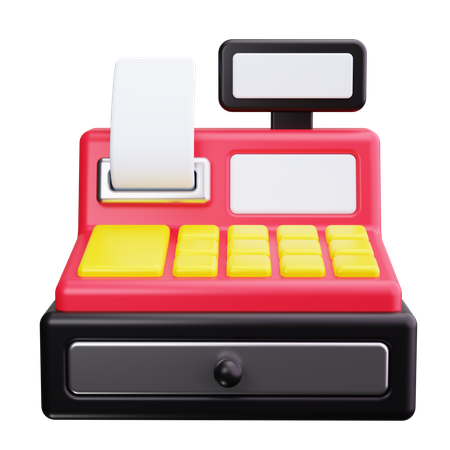 Cash Register  3D Icon