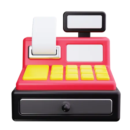 Cash Register  3D Icon