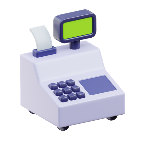 Cash Register  3D Icon