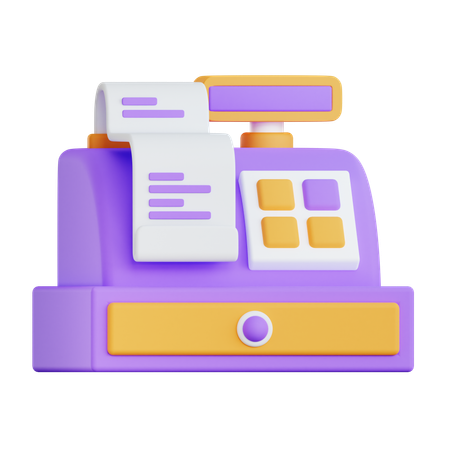 Cash Register  3D Icon