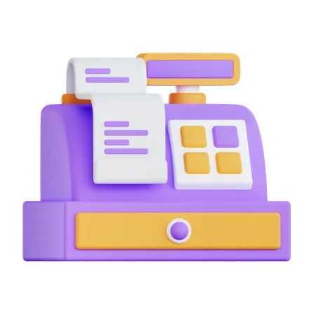 Cash Register  3D Icon