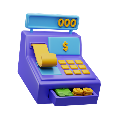 Cash Register  3D Icon