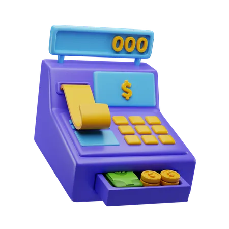 Cash Register  3D Icon