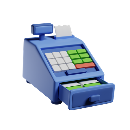 Cash Register  3D Icon