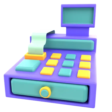 Cash Register  3D Icon