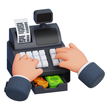 Cash Register  3D Icon