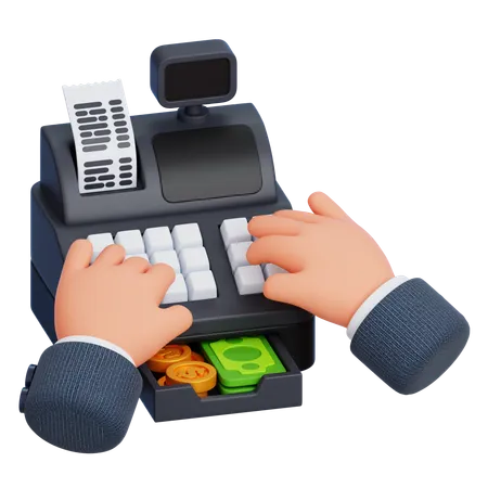 Cash Register  3D Icon