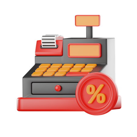 Cash Register  3D Icon