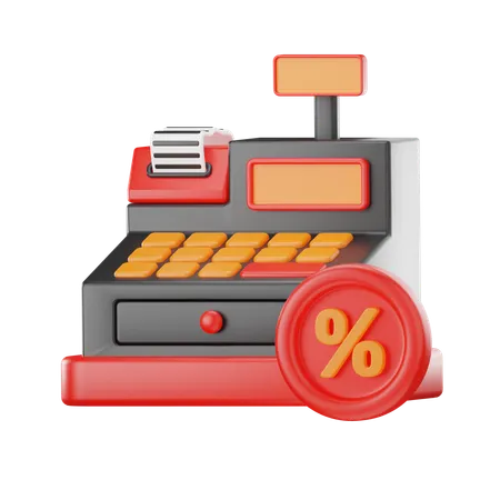 Cash Register  3D Icon