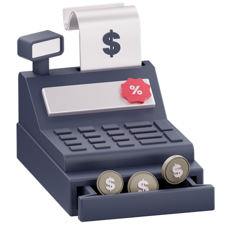 Cash Register  3D Icon