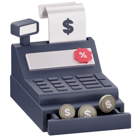 Cash Register  3D Icon