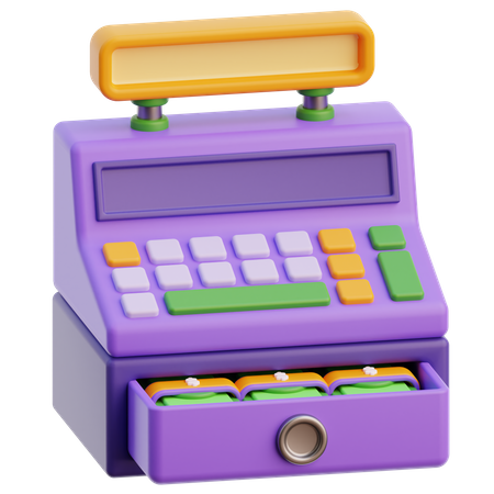 Cash Register  3D Icon