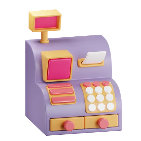 Cash Register  3D Icon