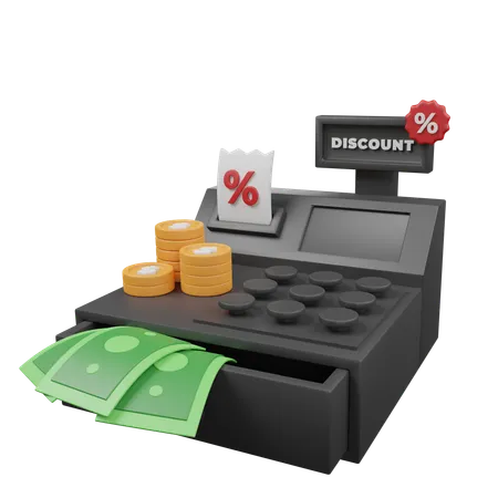 Cash Register  3D Icon