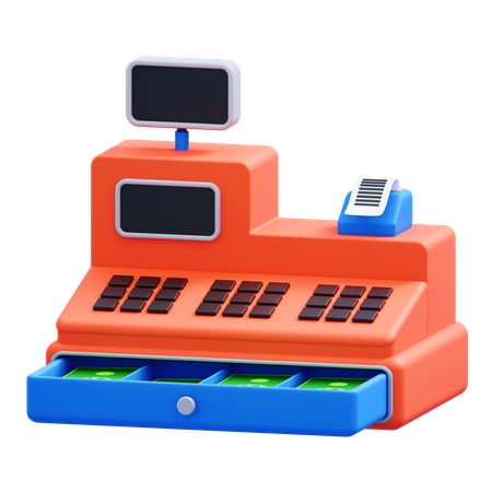 Cash Register  3D Icon