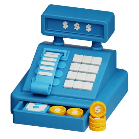 Cash Register  3D Icon