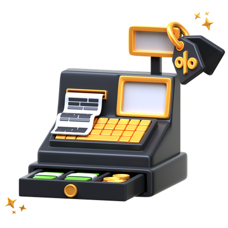 Cash Register  3D Icon