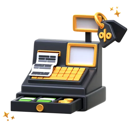 Cash Register  3D Icon