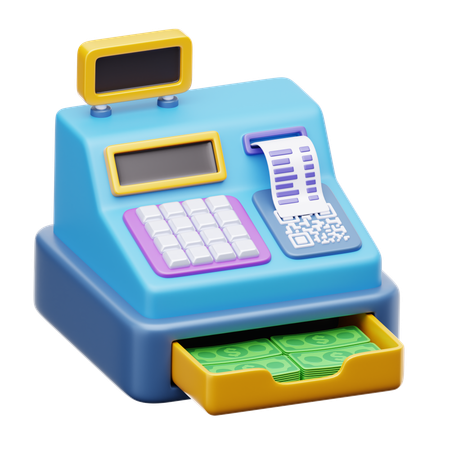 Cash Register  3D Icon