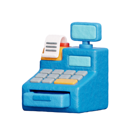 Cash Register  3D Icon