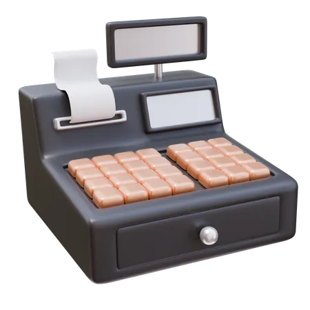 Cash Register  3D Icon