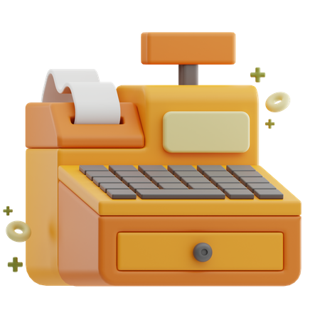 Cash Register  3D Icon