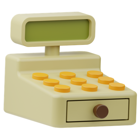 Cash Register  3D Icon