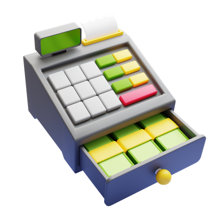 Cash Register  3D Icon