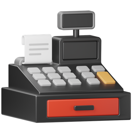 Cash Register  3D Icon