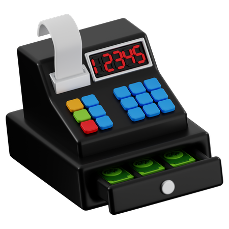 Cash Register  3D Icon
