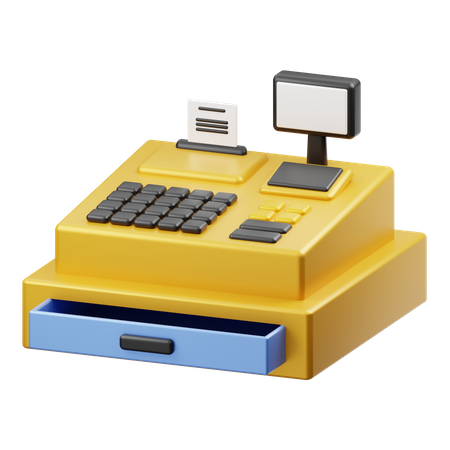 Cash Register  3D Icon