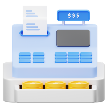 Cash Register  3D Icon
