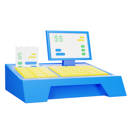 Cash Register  3D Icon