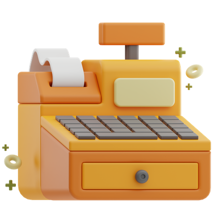 Cash Register  3D Icon