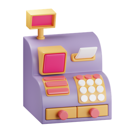 Cash Register  3D Icon