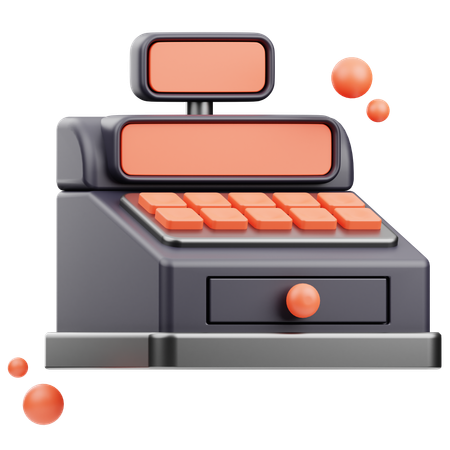 Cash Register  3D Icon