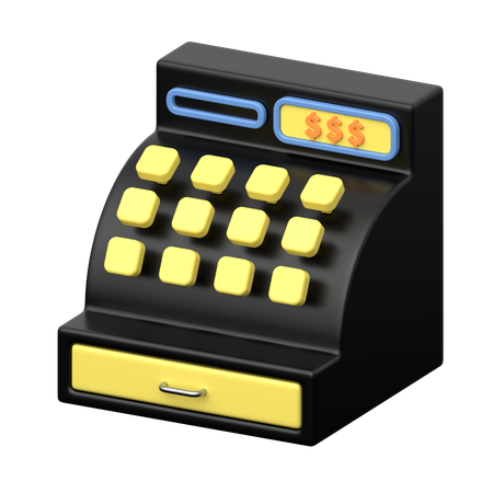 Cash Register  3D Icon
