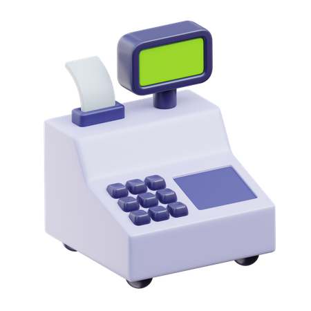 Cash Register  3D Icon