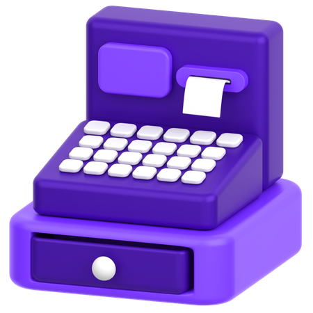 Cash Register  3D Icon