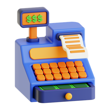Cash Register  3D Icon