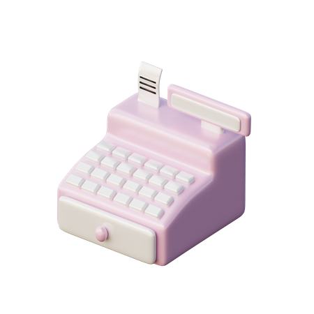 Cash Register  3D Illustration