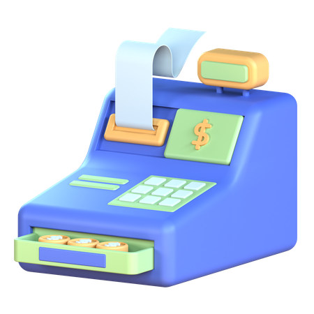 Cash Register 3D Icon