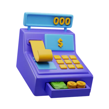 Cash Register 3 D Icon 3D Icon