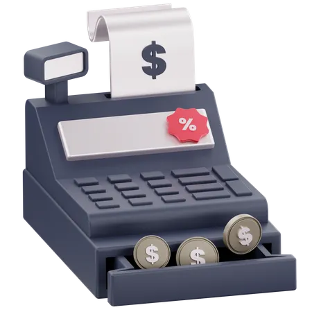 Cash Register 3 D Illustration 3D Icon