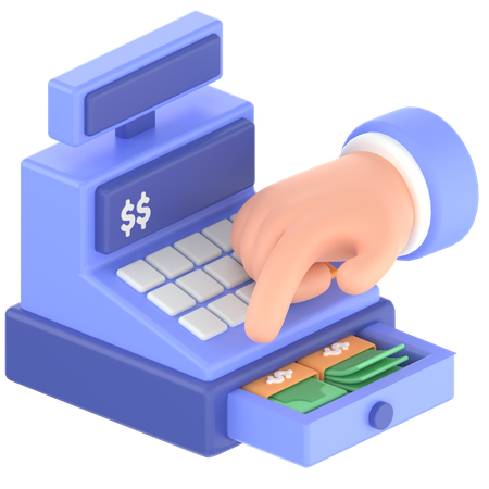 Cash register  3D Icon
