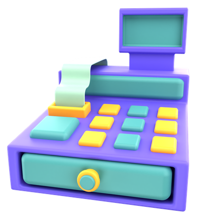 Cash Register  3D Icon
