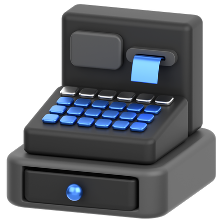 Cash Register Machine  3D Icon