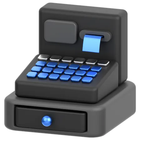 Cash Register Machine  3D Icon