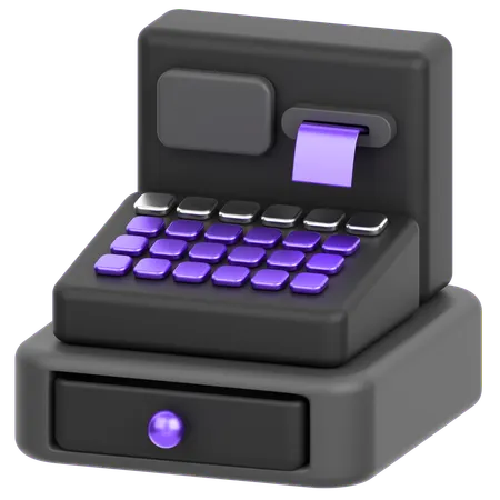 Cash Register Machine  3D Icon