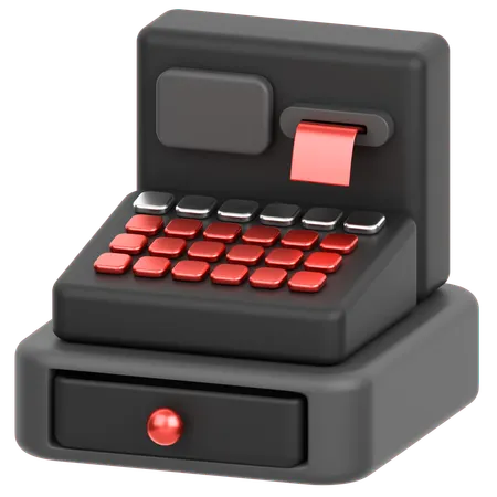 Cash Register Machine  3D Icon